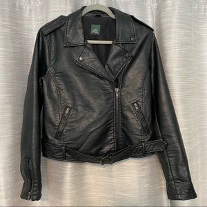 Wild Fable Faux Leather Moto Jacket